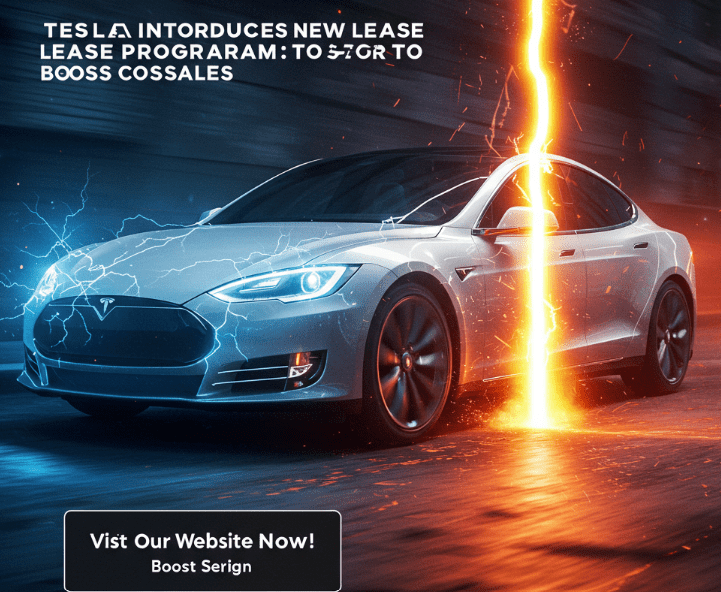 프로모션 리스 제안이 포함된 Tesla Model 3(Tesla Model 3 with promotional lease offer)