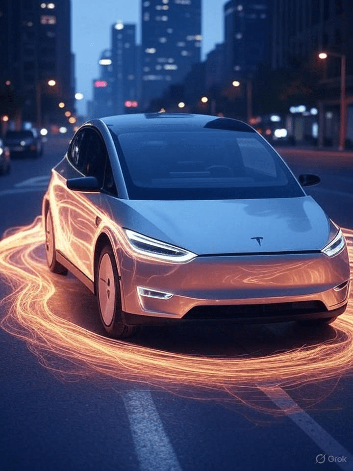 다가오는 로보택시 시대의 비전을 제시하며, 운전자 없는 자율주행 차량이 도시를 누비는 미래의 모습을 기술적으로, 그리고 시각적으로 강렬하게 표현
Presenting the vision of the upcoming robotaxi era, depicting a future where driverless autonomous vehicles navigate the city, expressed with striking technical and visual intensity.