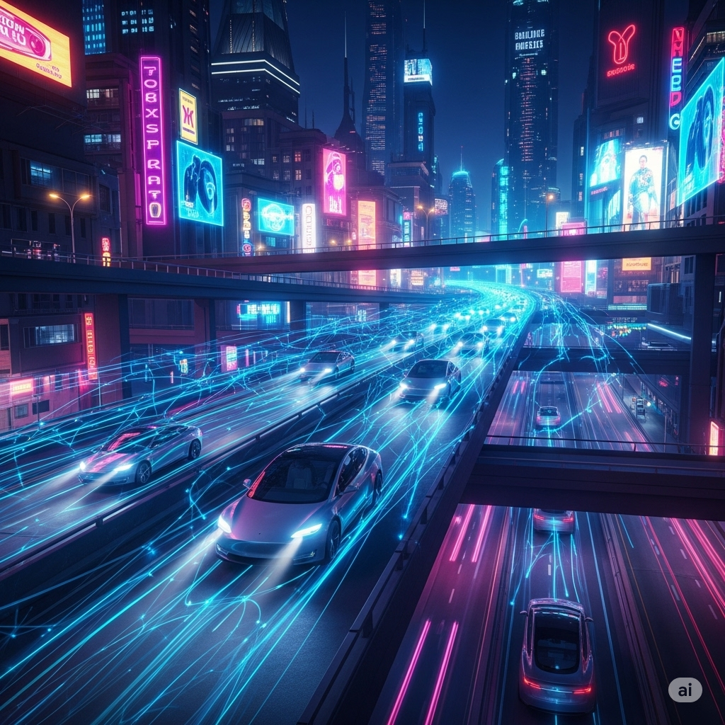 8월 8일 공개를 앞둔 테슬라 로보택시의 미래적인 모습을 담은 이미지, 도시의 이동 방식을 혁신적으로 변화시킬 잠재력 시사
An image depicting the futuristic appearance of Tesla's Robotaxi, ahead of its August 8th unveiling, suggesting its potential to revolutionize urban transportation.